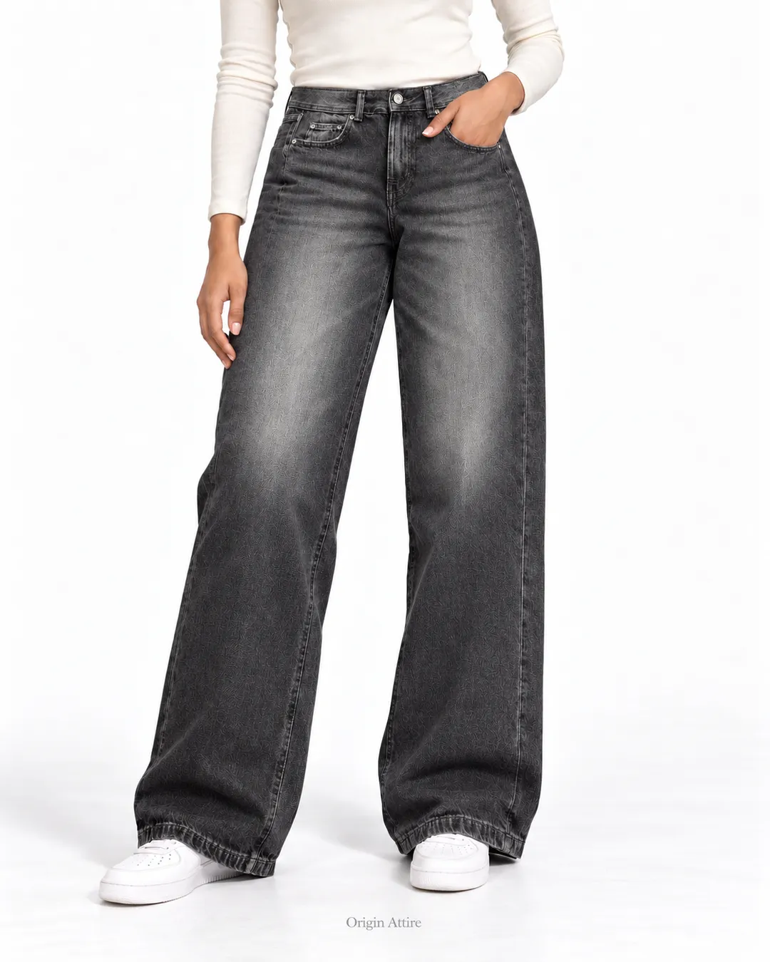 Color Charcoal Black Wash